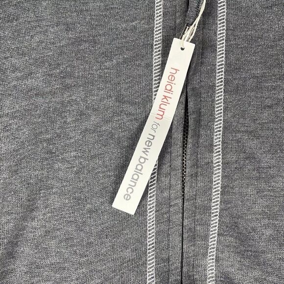 New Balance Jacket Mens Small Gray Cashmere Blend Performance Hoodie Fit - Picture 11 of 13